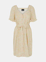 Pieces Pieces Timberly kremasta cvjetna haljina na vezanje