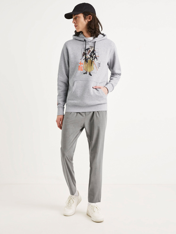 Celio Siva muška majica s printom Celio TORC