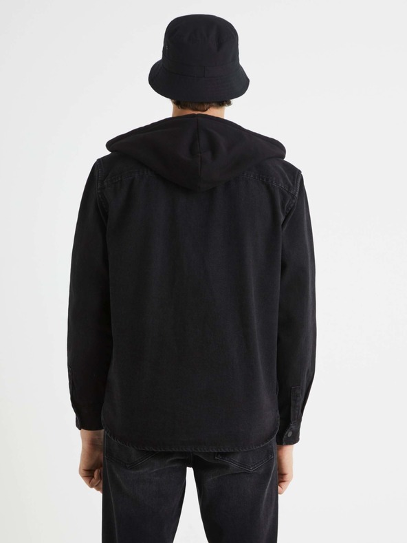 Celio Celio Bahooden muška crna traper košulja