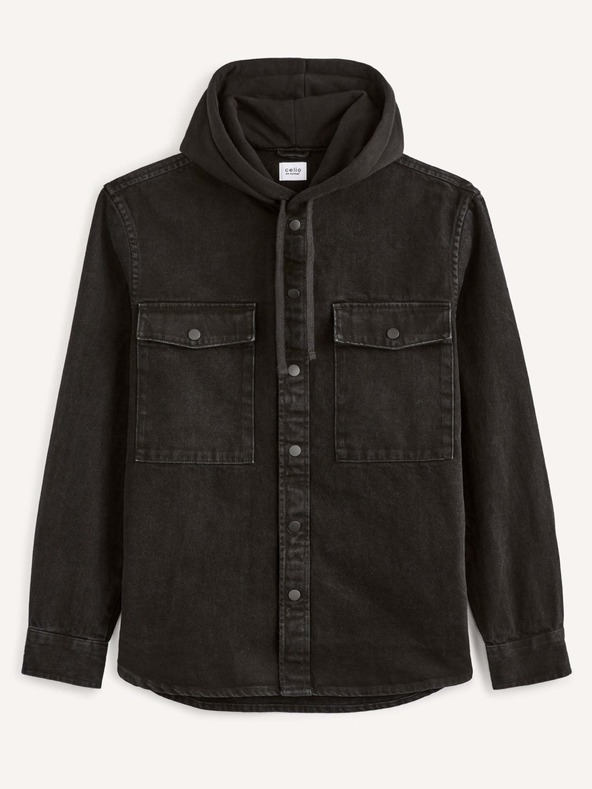 Celio Celio Bahooden muška crna traper košulja