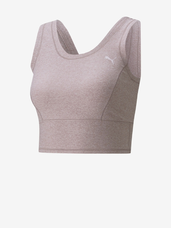 Puma Svijetloljubičasta ženska sportska skraćena majica Puma Studio Yogini