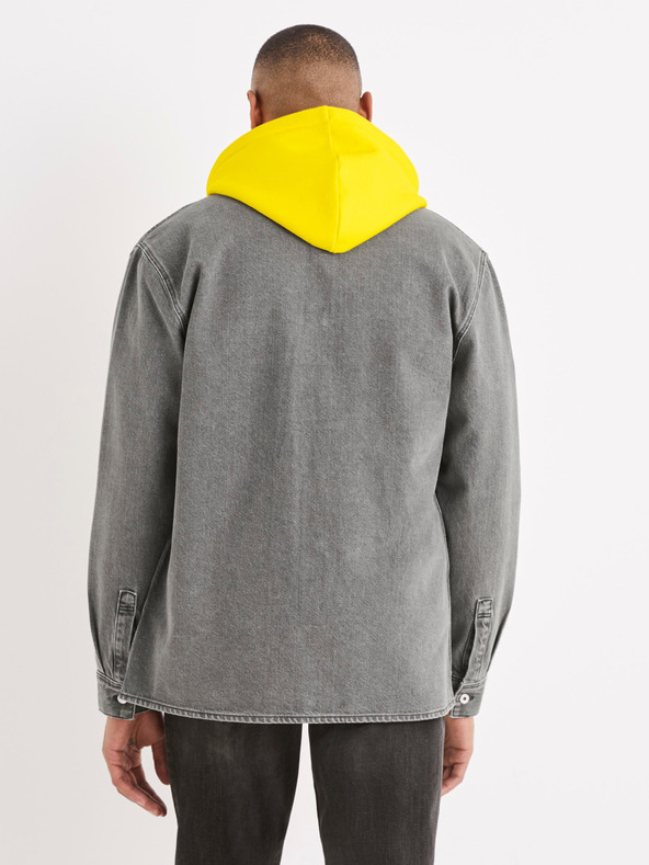 Celio Celio Battery siva muška traper košulja