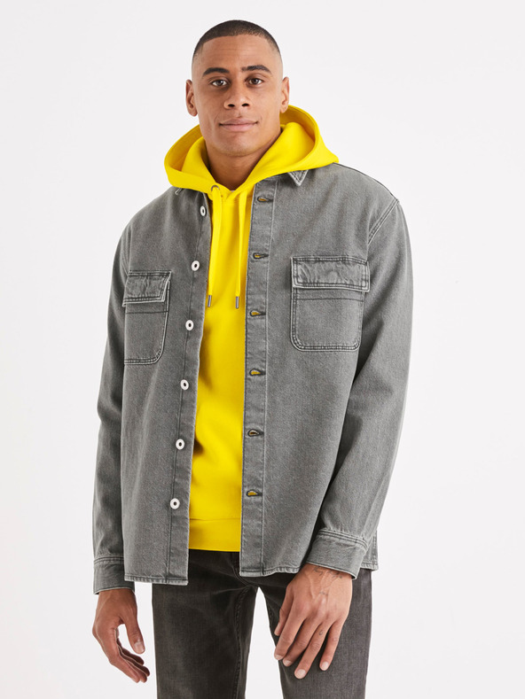 Celio Celio Battery siva muška traper košulja