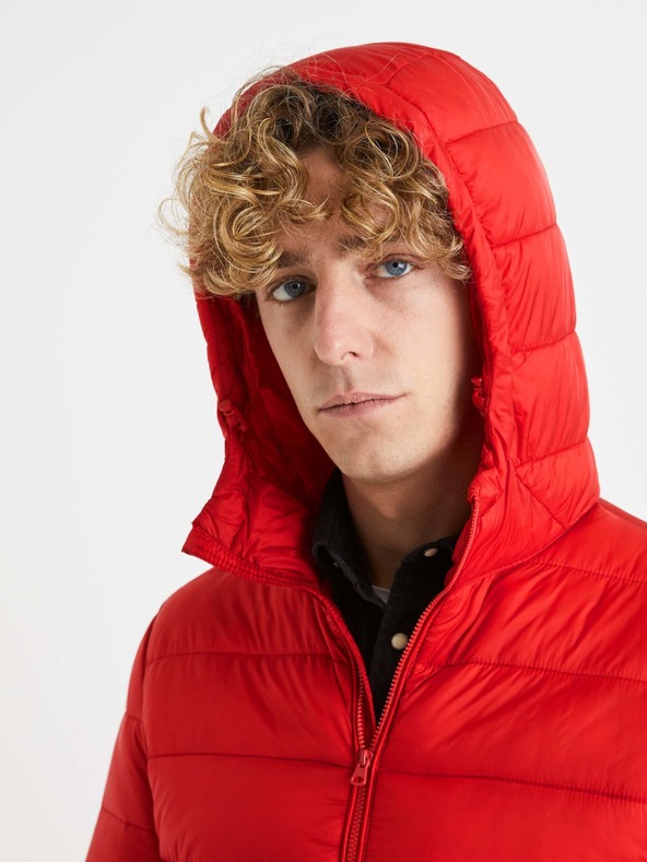 Celio Celio Vububble crvena muška lagana prošivena jakna