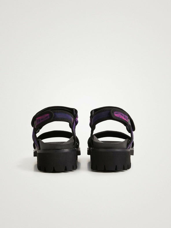 Desigual Ljubičasto-crne ženske sandale Desigual Track Sandal