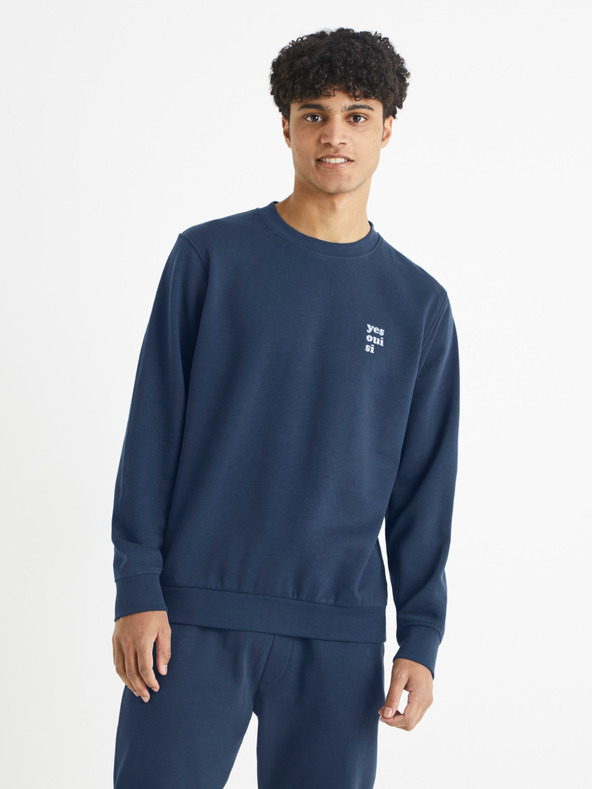 Celio Tamno plavi muški sweatshirt Celio Beprix