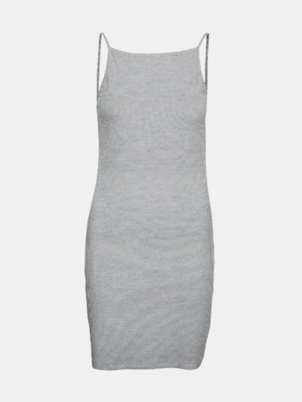 Noisy May Noisy May Edda svijetlo siva rebrasta plašt haljina