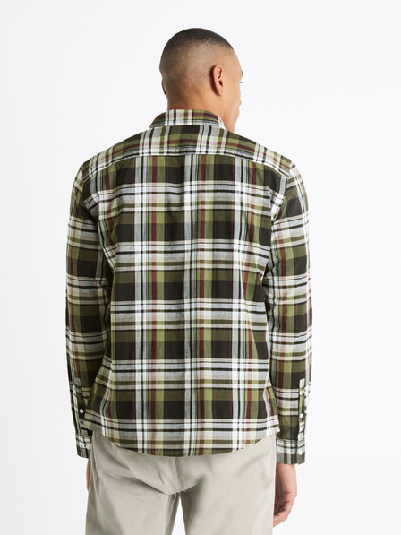 Celio Celio Bapop bijelo-crna kockasta muška košulja