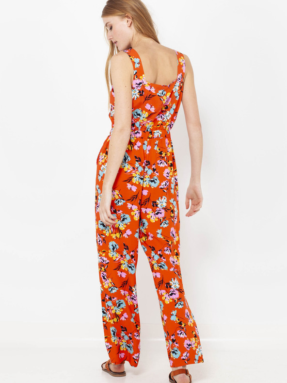 CAMAIEU Kombinezon s narančastim cvjetovima CAMAIEU