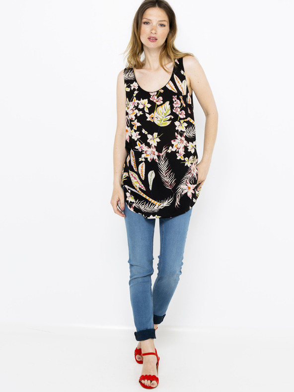 CAMAIEU Crni cvjetni top CAMAIEU