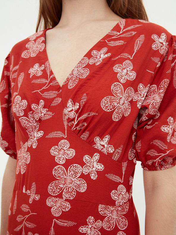 Trendyol Brick ženska cvjetna kratka haljina Trendyol