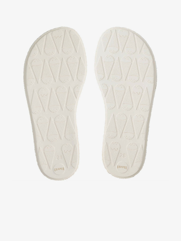 Camper Camper crveno-smeđe kožne sandale za djevojčice