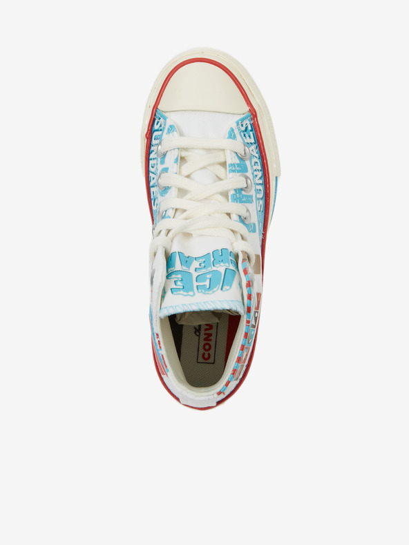 Converse Converse Sweet Scoops plavo-bijele dječje tenisice s uzorkom oko gležnja