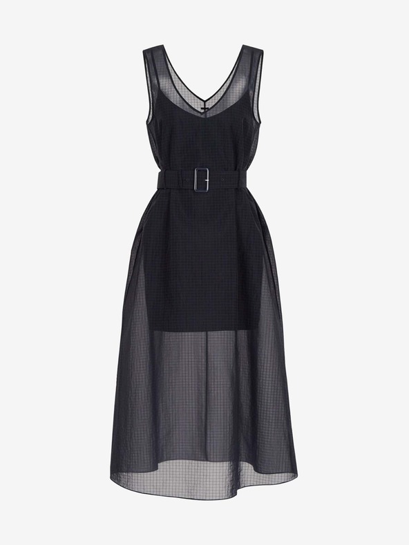 Armani Exchange Tamnoplava midi haljina Armani Exchange