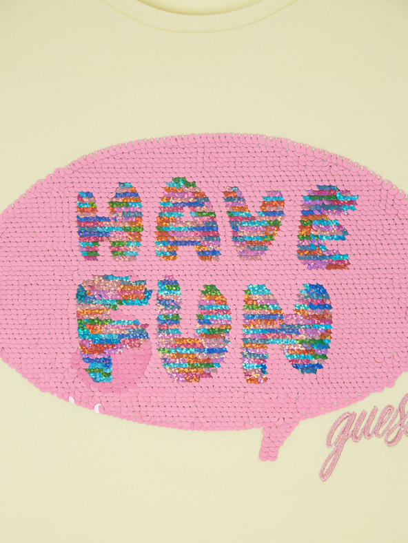 Guess Svijetložuta Guess majica za djevojčice