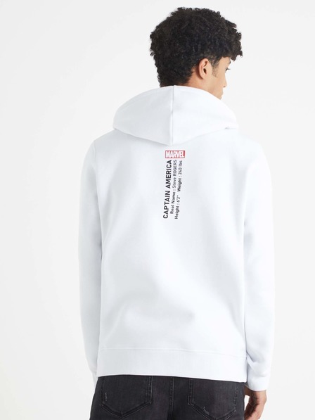 Celio Bijela muška majica s printom Celio Captain America