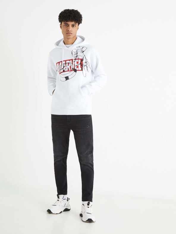 Celio Bijela muška majica s printom Celio Captain America