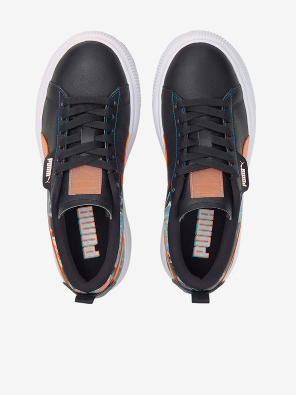 Puma Puma Mayu ženske crne kožne tenisice