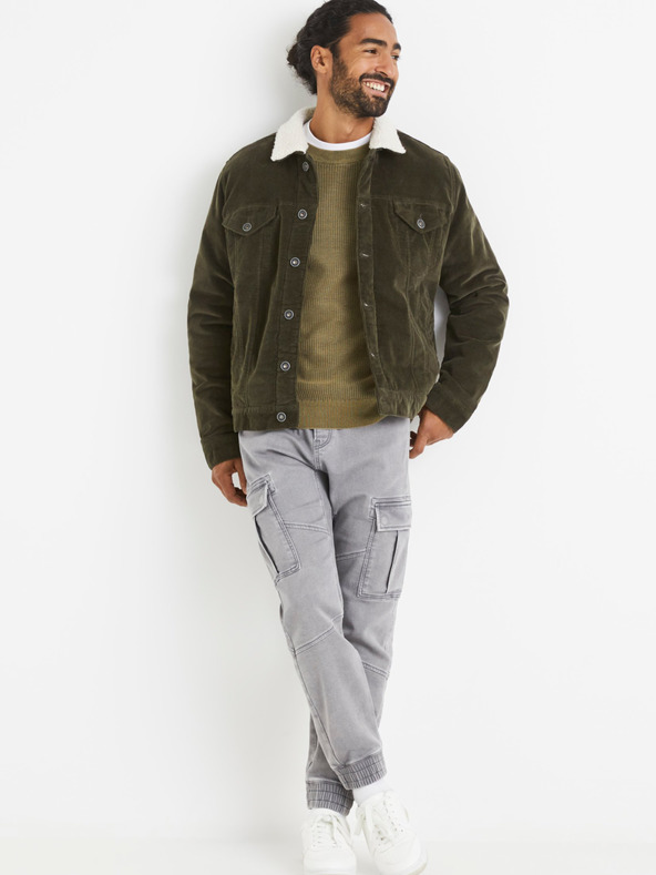 Celio Svijetlo sive muške hlače Celio