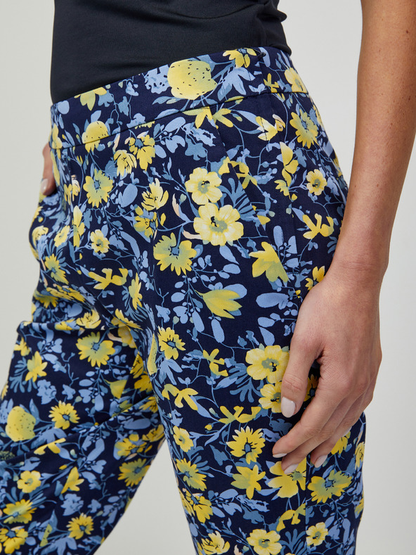 Orsay Žuto-plave skraćene hlače cvjetnog uzorka ORSAY