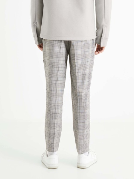 Celio Sive muške karirane kratke hlače Celio 24H Avocheck