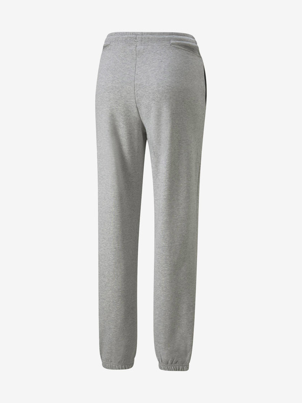 Puma Puma svijetlosive ženske trenirke s prorezima od vrijeska