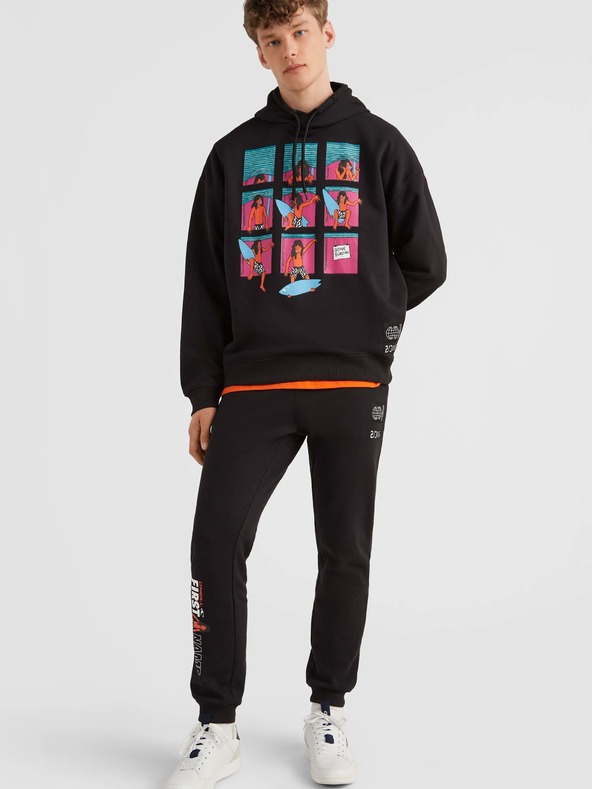 O'Neill Progresivna crna muška majica s kapuljačom O'Neill