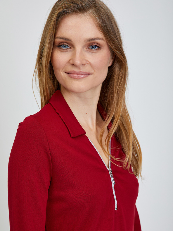 Orsay Crvena majica s rukavima tričetvrt dužine ORSAY