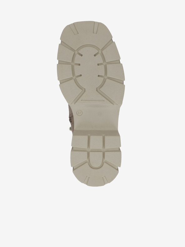 Caprice Bež ženske izolirane kožne čizme Caprice