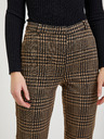 Orsay Smeđe ženske skraćene karirane hlače ORSAY
