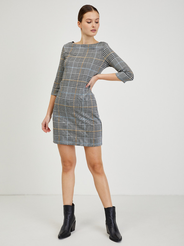 Orsay Siva ženska karirana haljina ORSAY