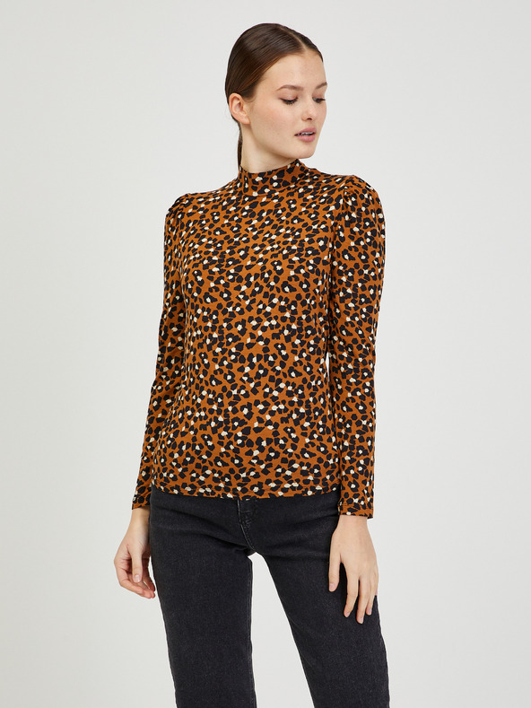 Orsay Smeđa ženska majica s uzorkom ORSAY Paisy