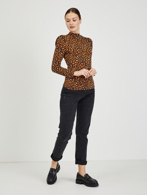 Orsay Smeđa ženska majica s uzorkom ORSAY Paisy