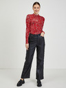 Orsay Crvena ženska majica dugih rukava s uzorkom ORSAY Paisy