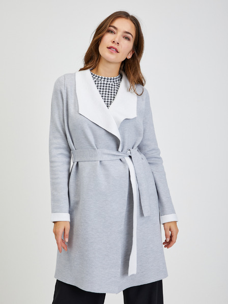 Orsay Svjetlosiva ženska vesta na vezanje ORSAY