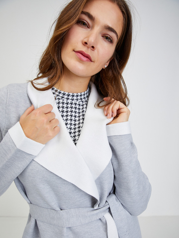 Orsay Svjetlosiva ženska vesta na vezanje ORSAY