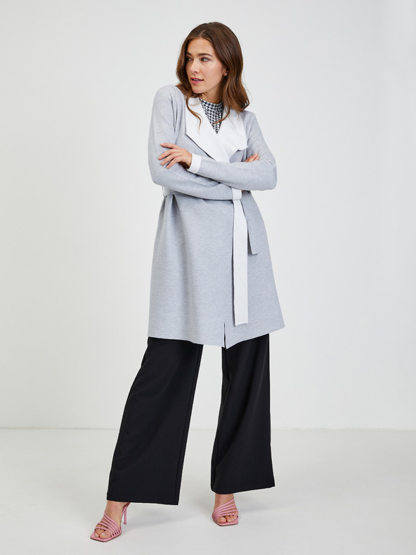 Orsay Svjetlosiva ženska vesta na vezanje ORSAY