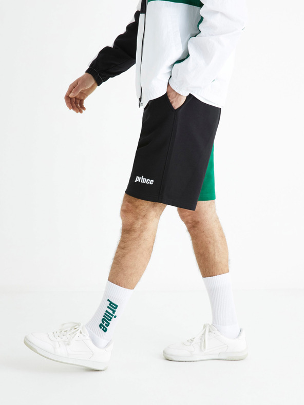 Celio Celio Prince crno-zelena muška kratka trenirka