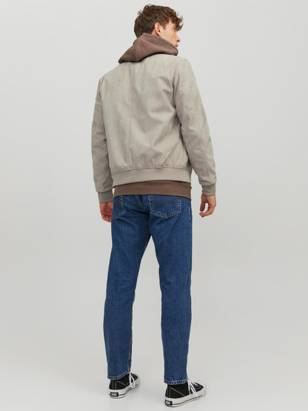 Jack & Jones Jack & Jones Rocky bež jakna od brušene kože za muškarce