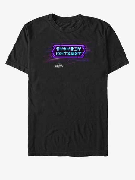 ZOOT.Fan Marvel Neon Black Panther: Wakanda nechť žije Majica