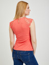 Orsay Narančasta ženska majica s čipkom ORSAY