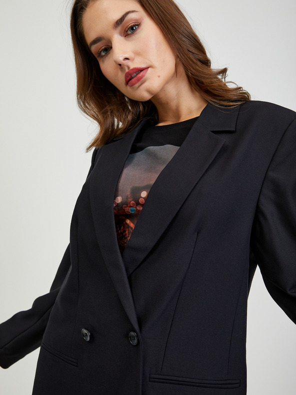 Tom Tailor Denim Crna ženska široka Tom Tailor Denim jakna