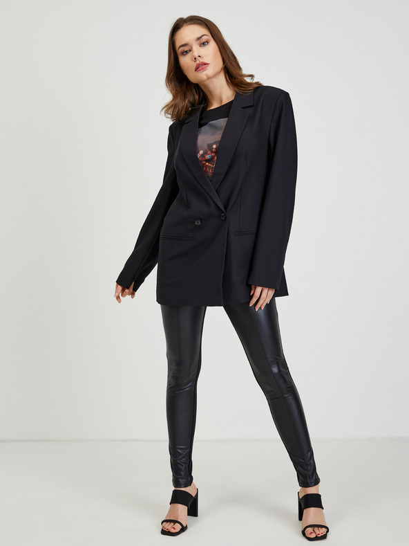 Tom Tailor Denim Crna ženska široka Tom Tailor Denim jakna