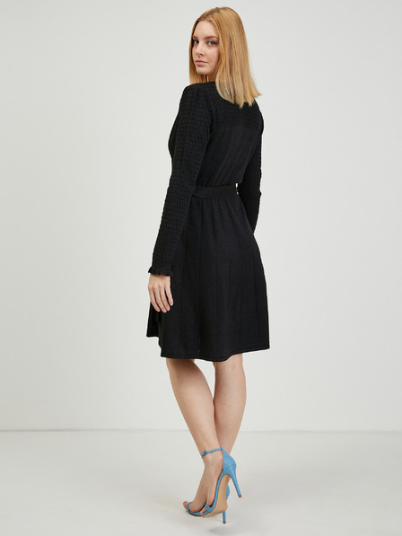 Orsay Crna ženska pletena haljina ORSAY