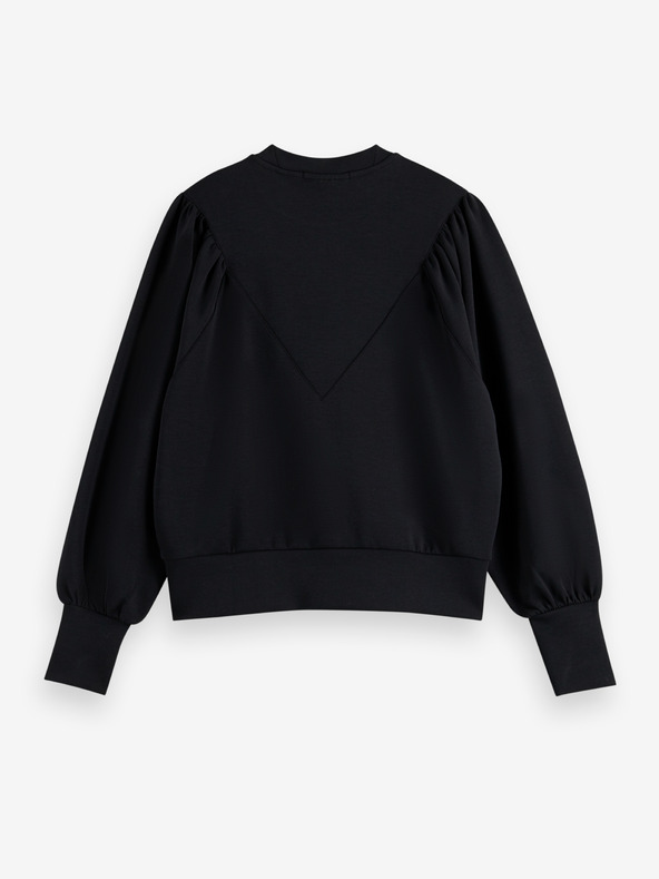 Scotch & Soda Scotch & Soda crna ženska majica s balon rukavima