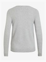 Vila VILA Viril svijetlo sivi osnovni džemper