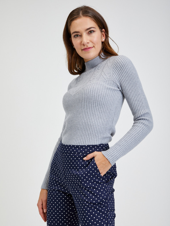 Orsay Tamnoplave ženske skraćene hlače na točkice ORSAY