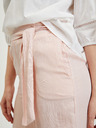 Orsay Svjetloružičaste ženske hlače s primjesom lana ORSAY
