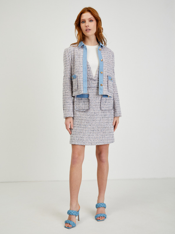 Orsay Svjetlosiva ženska haljina od tvida ORSAY