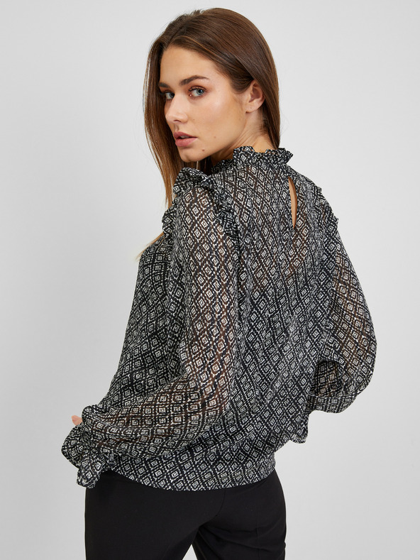 Orsay Crna ženska bluza s uzorkom ORSAY